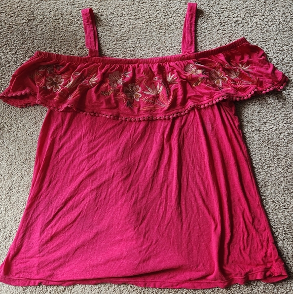 Off The Shoulder Floral Top - Picture 1 of 3